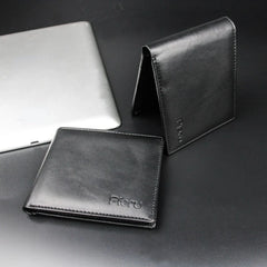 Vintage Men Wallet Oil Wax Leather Coin Zipper Purse