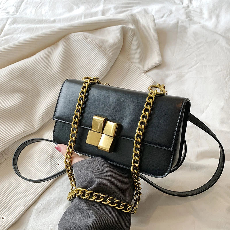 Vintage Style Metal Crossbody Single Shoulder Hobo Bag