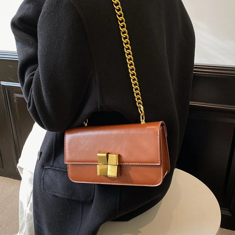 Vintage Style Metal Crossbody Single Shoulder Hobo Bag