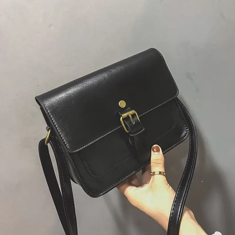Vintage Women Flap Leather Shoulder Bag Crossbody Messenger Envelop Clutch