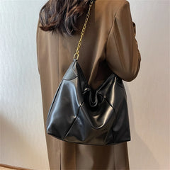 Vintage Women Soft PU Leather Shopper Bag Large Capacity Shoulder Crossbody Bags