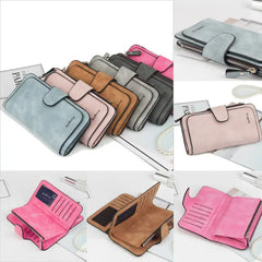 Women's Big Capacity Leather Wallet Clutch