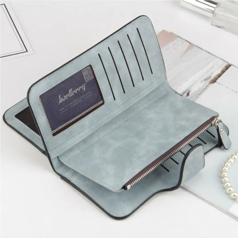 Women's Big Capacity Leather Wallet Clutch