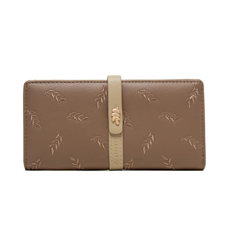 Women's Zipper Buckle Long Wallet