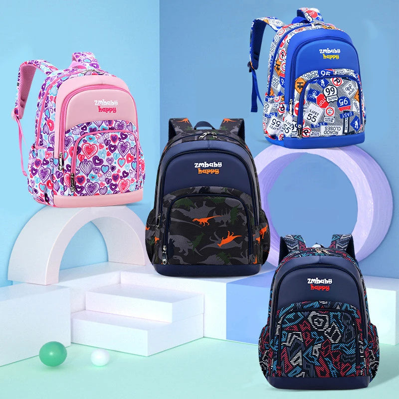 Waterproof Orthopedic School Backpack for Kids Grade 1-6