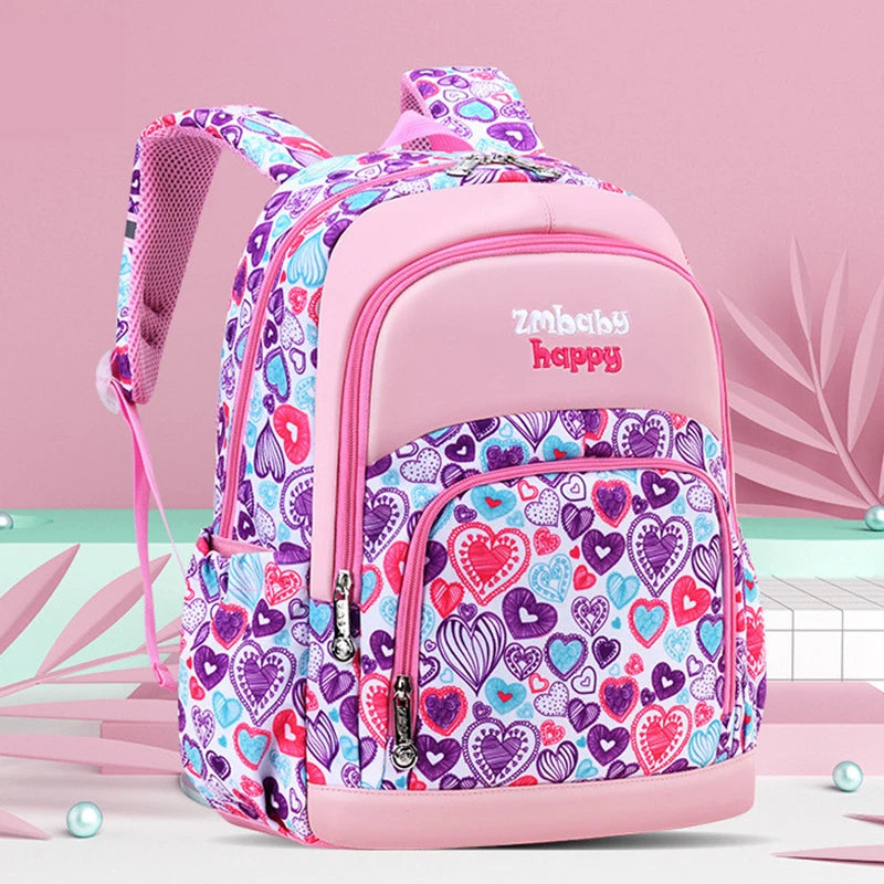 Waterproof Orthopedic School Backpack for Kids Grade 1-6