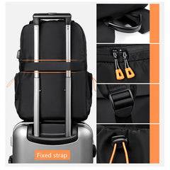 Waterproof Laptop Backpack USB Charge Large Capacity Casual Daypack