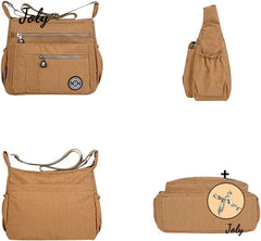 Waterproof Nylon Shoulder Bags Canvas Messenger Bag for Women
