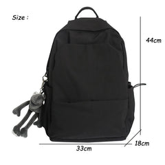 Waterproof Nylon Women Backpack School Backpack Large Capacity Men Book Bag