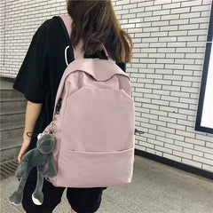 Waterproof Nylon Women Backpack School Backpack Large Capacity Men Book Bag