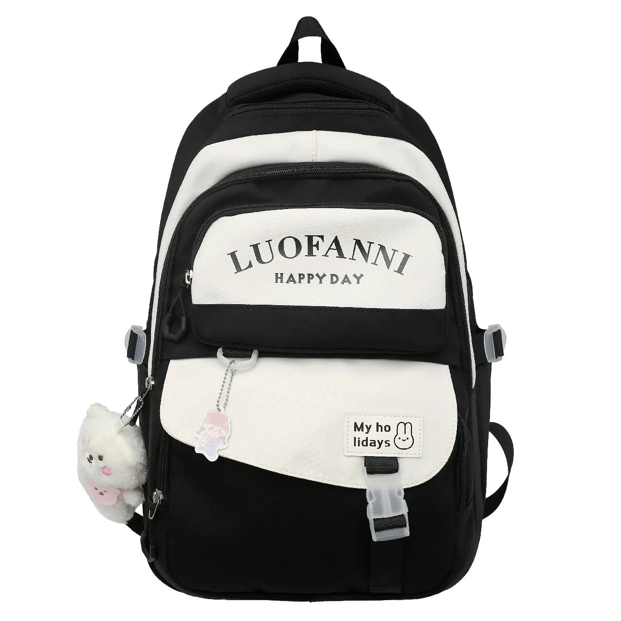 Waterproof Nylon Women Backpack Japanese Female Students Schoolbag Multilayer