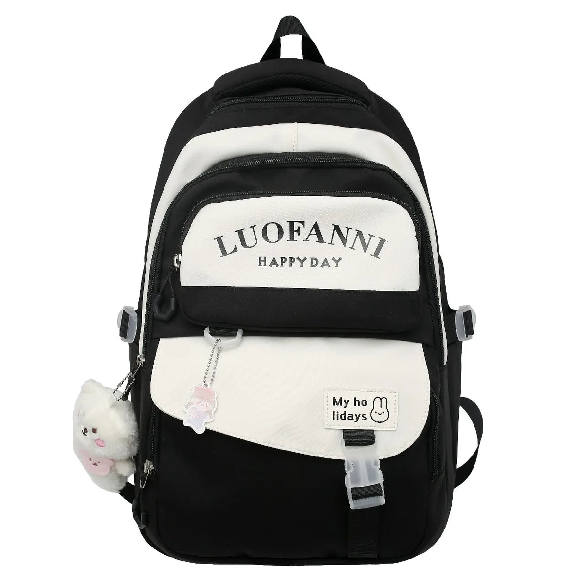 Waterproof Nylon Women Backpack Japanese Female Students Schoolbag Multilayer