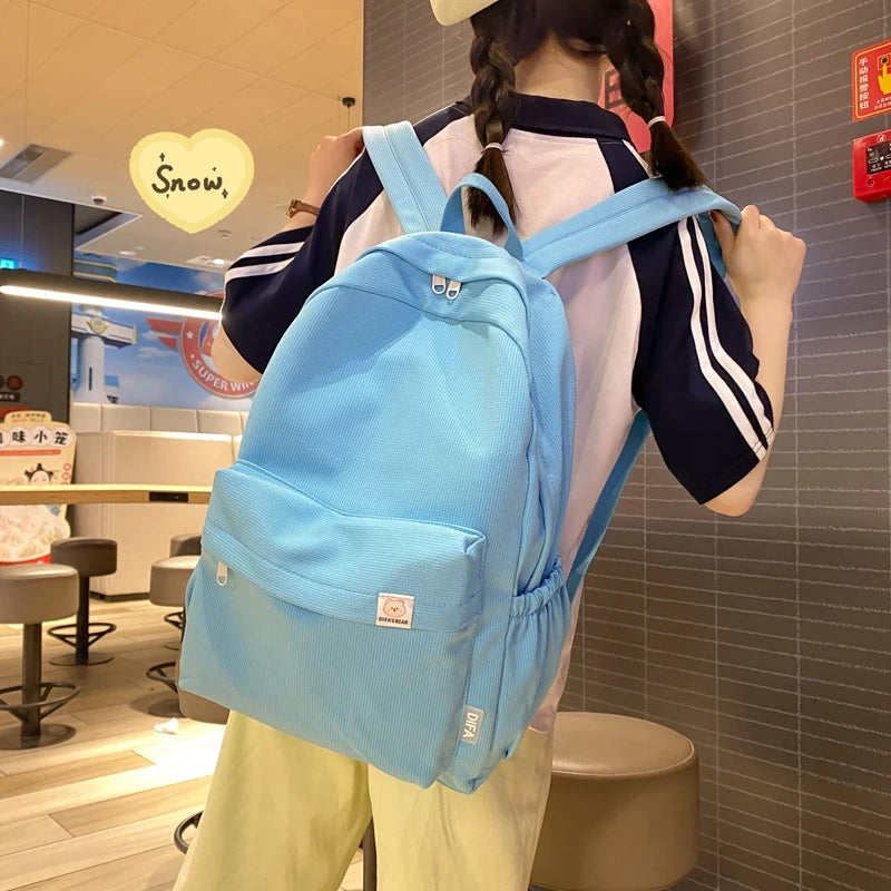 Women Backpack Female Schoolbag Girls Bookbag Mochila Waterproof Nylon