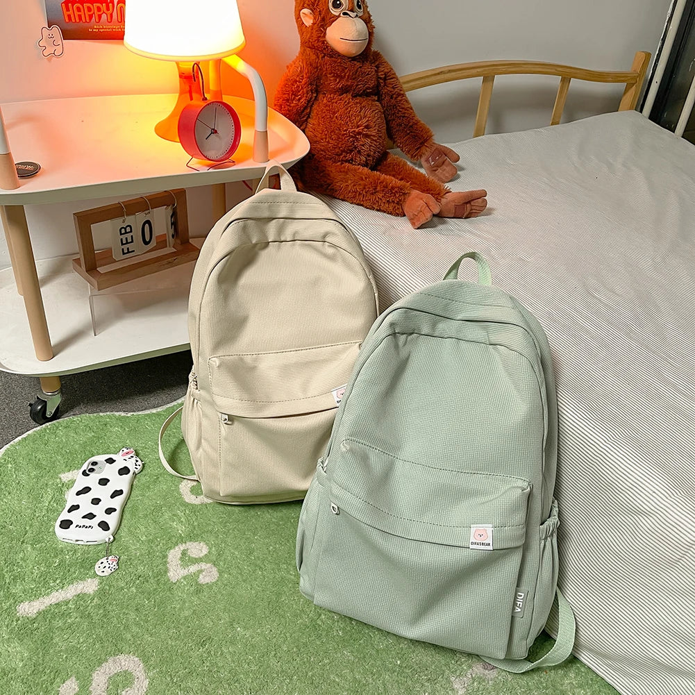 Waterproof Nylon Women Backpack Travel Bag