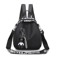 Waterproof Nylon Women Backpack Zipper School Bags Girls