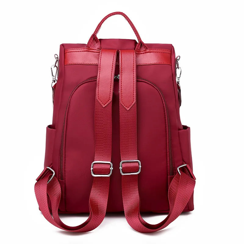 Waterproof Dragonfly Flower 3D Embroidered Backpack for Girls