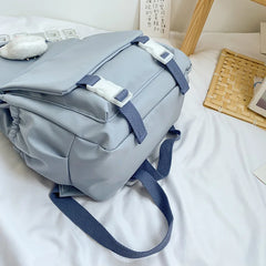 Waterproof Women Backpack With Pendant Female Schoolbag for Teenage Girls