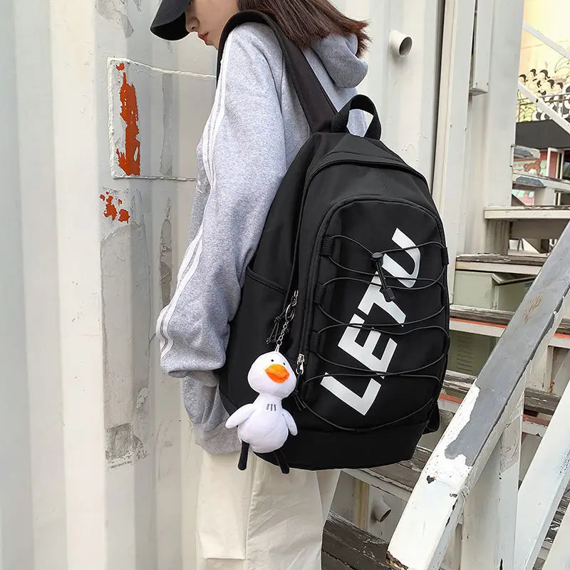 Waterproof Nylon Women Backpack for Teenage Girl