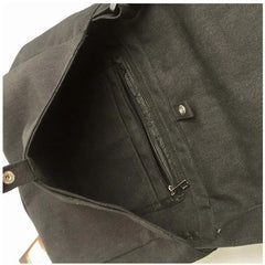 Canvas Shoulder Bag for Women Solid Casual Messenger Bag