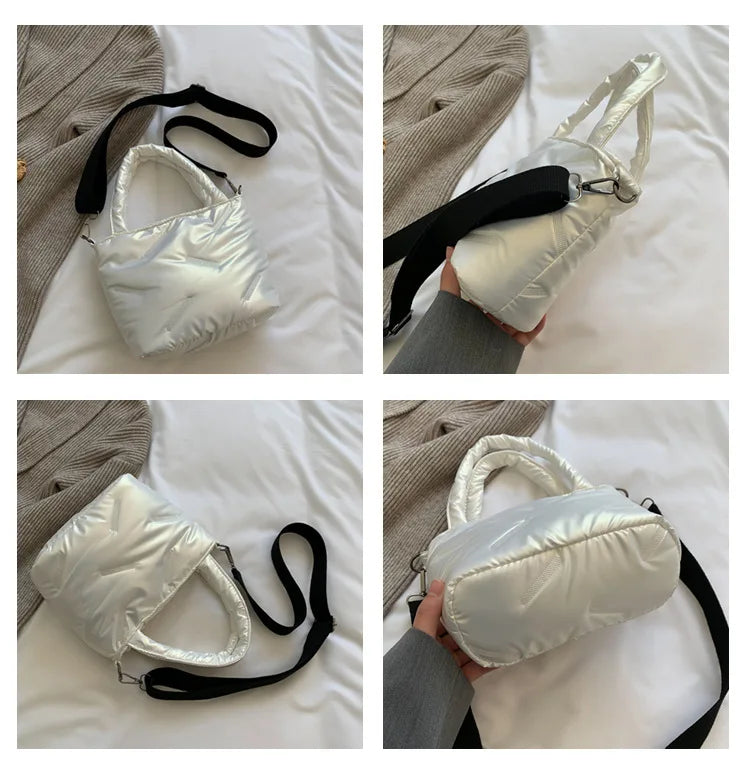 Warm Winter Down Cotton Shoulder Bag Crossbody Bags For Women