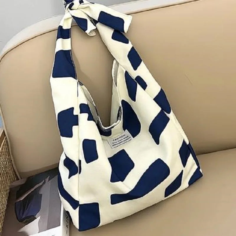 Winter Checker Print Shoulder Bags Large Capacity Tote Women's Purses