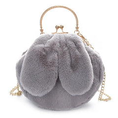 Winter Rabbit Ears Shoulder Bag for Women