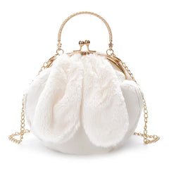 Winter Rabbit Ears Shoulder Bag for Women