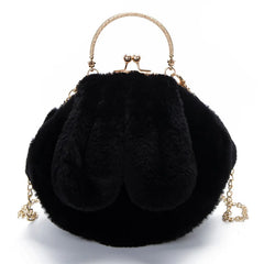 Winter Rabbit Ears Shoulder Bag for Women