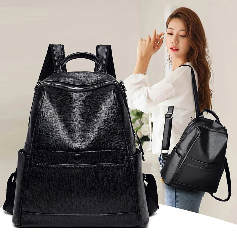 Soft Leather Crossbody Bag for Women - Shoulder Messenger Bag