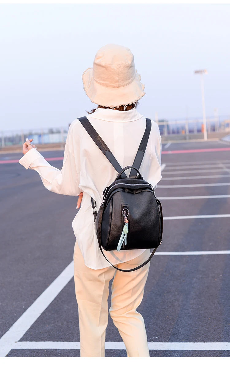 Lovely Princess Leather School Backpack