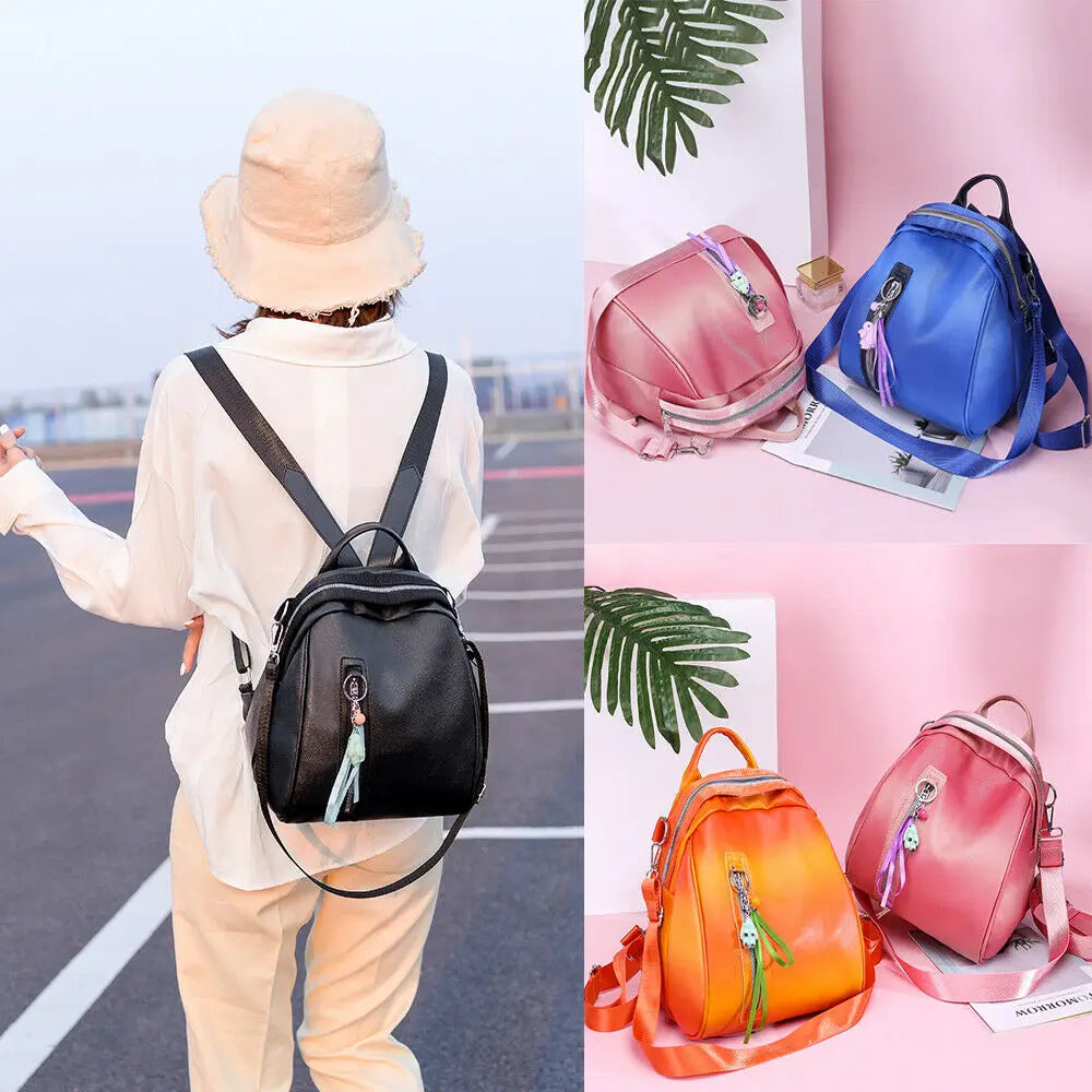 Lovely Princess Leather School Backpack