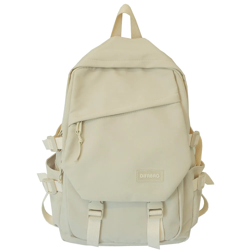 Waterproof Nylon School Bag Unisex Backpack