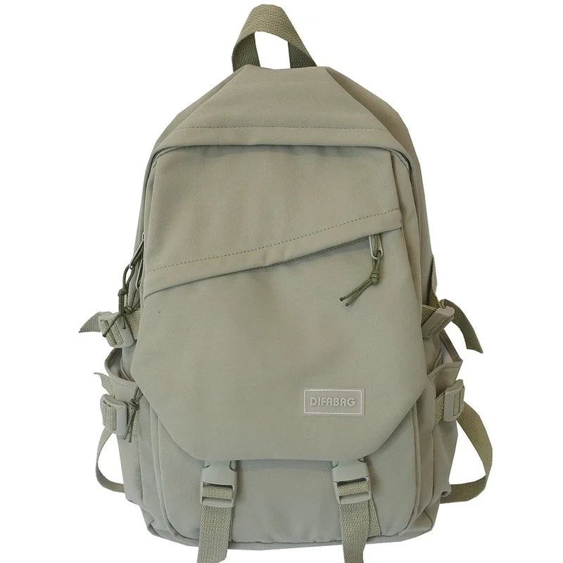 Waterproof Nylon School Bag Unisex Backpack