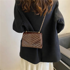 Women Small Square Bag Chain Messenger Clutch Side Purse