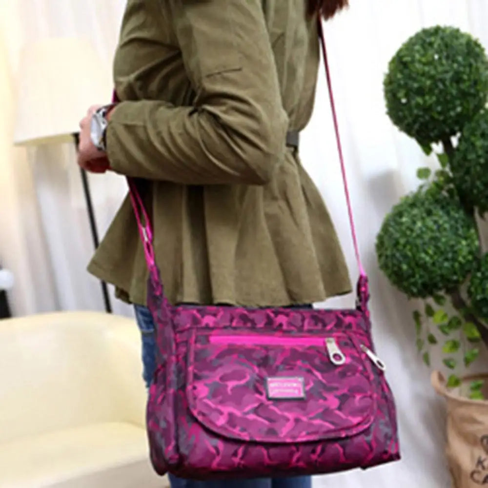 Women Messenger Shoulder Bags Crossbody High Capacity Camouflage Female