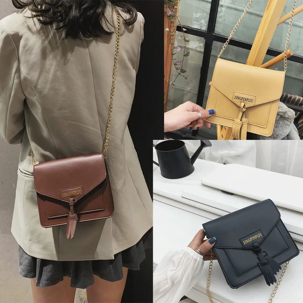 Women Leather Handbag Messenger Shoulder Tote Purse Crossbody Bag