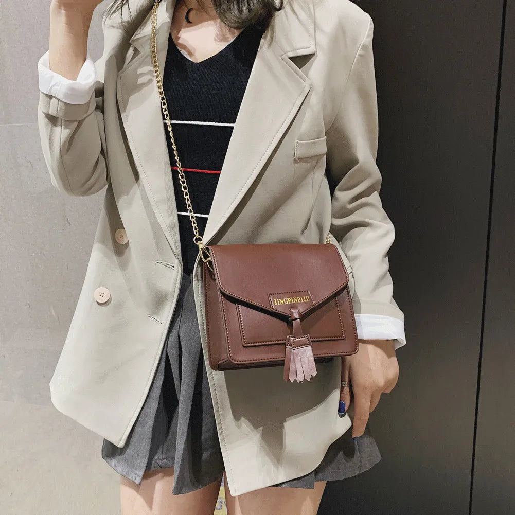 Women Leather Handbag Messenger Shoulder Tote Purse Crossbody Bag