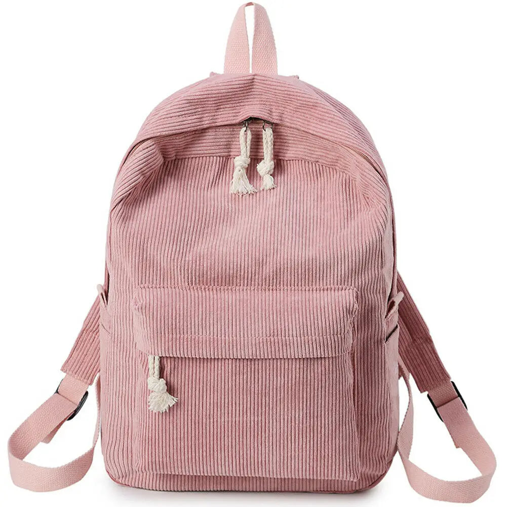 Canvas Travel School Backpack Rucksack Laptop Hiking Bag
