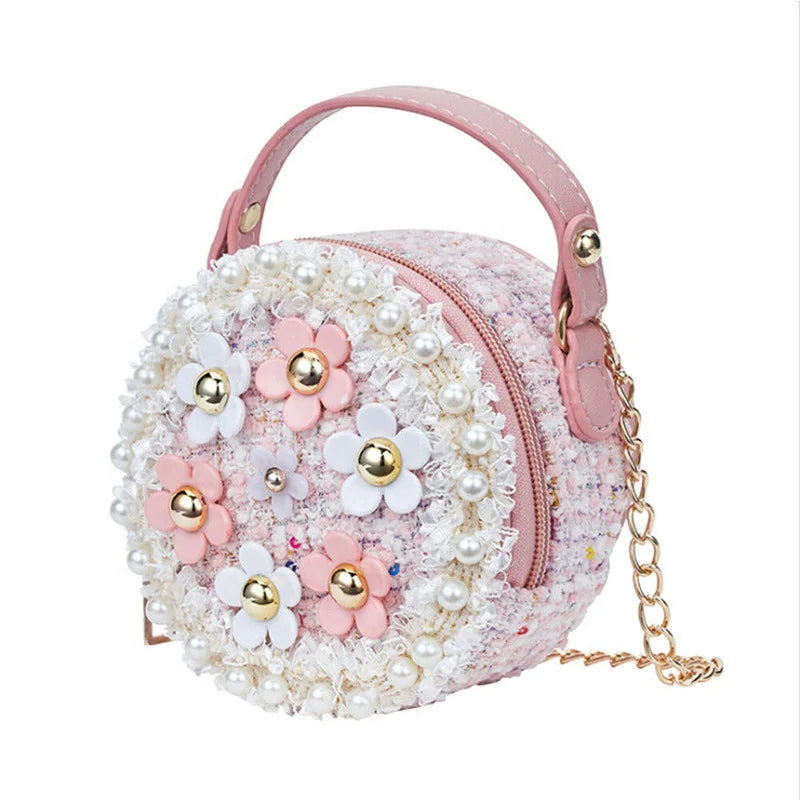 Girls Princess Flower Crossbody Bag Toddler Shoulder Messenger Little Kids