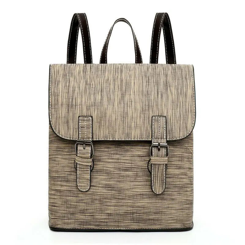 Women Leather Travel School Backpack Large Rucksack Laptop Satchel Bag