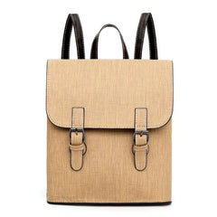 Women Leather Travel School Backpack Large Rucksack Laptop Satchel Bag