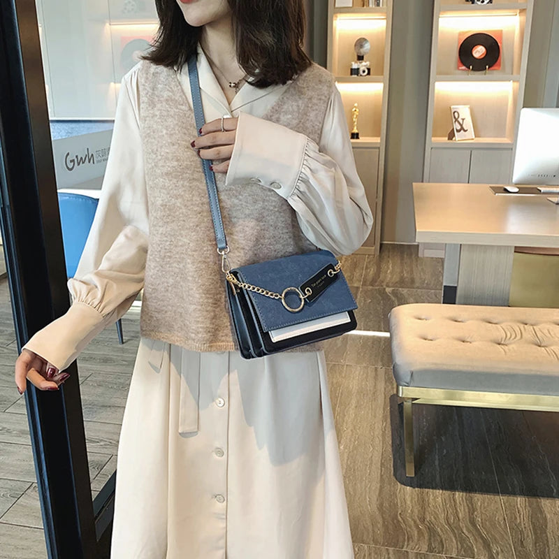 Women Casual Messenger Bag Ladies Shoulder Bag PU Leather