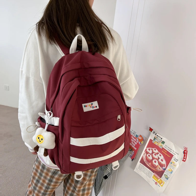 Waterproof Schoolbag Teenage Girl Backpack