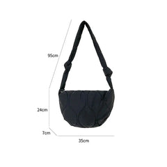 Embroidered Rhombus Shoulder Bag Plaid Handbag