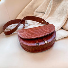 Crocodile PU Leather Crossbody Shoulder Bag Small Purse Messenger Shoulder Bags