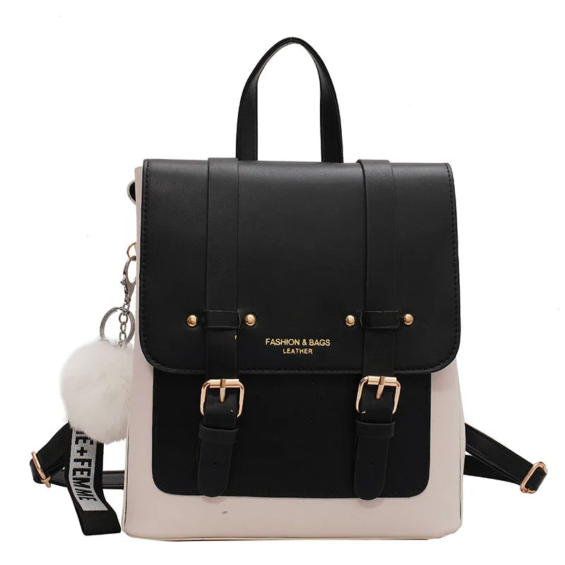 Women Backpacks High Leather Travel Backpack Sac A Dos