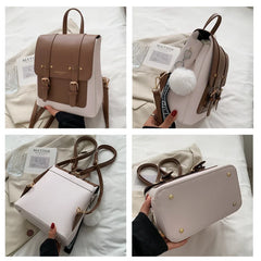Women Backpacks High Leather Travel Backpack Sac A Dos
