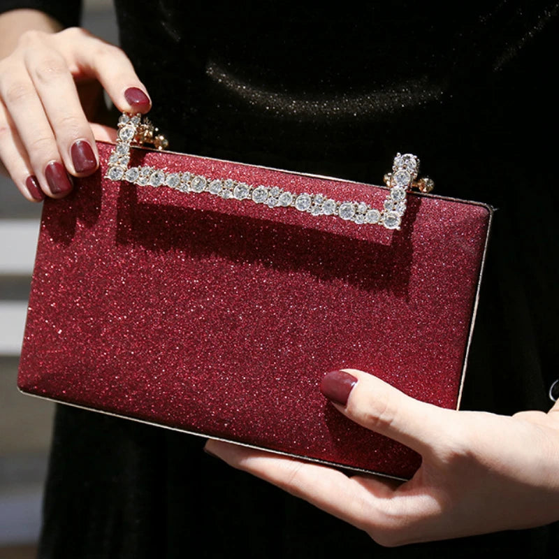 Women Evening Bags Diamond Clutch Party Messenger Handbag