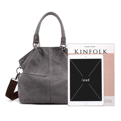 Casual Canvas Shoulder Bag Large Capacity Top-handle Bag