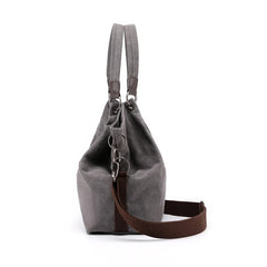 Casual Canvas Shoulder Bag Large Capacity Top-handle Bag